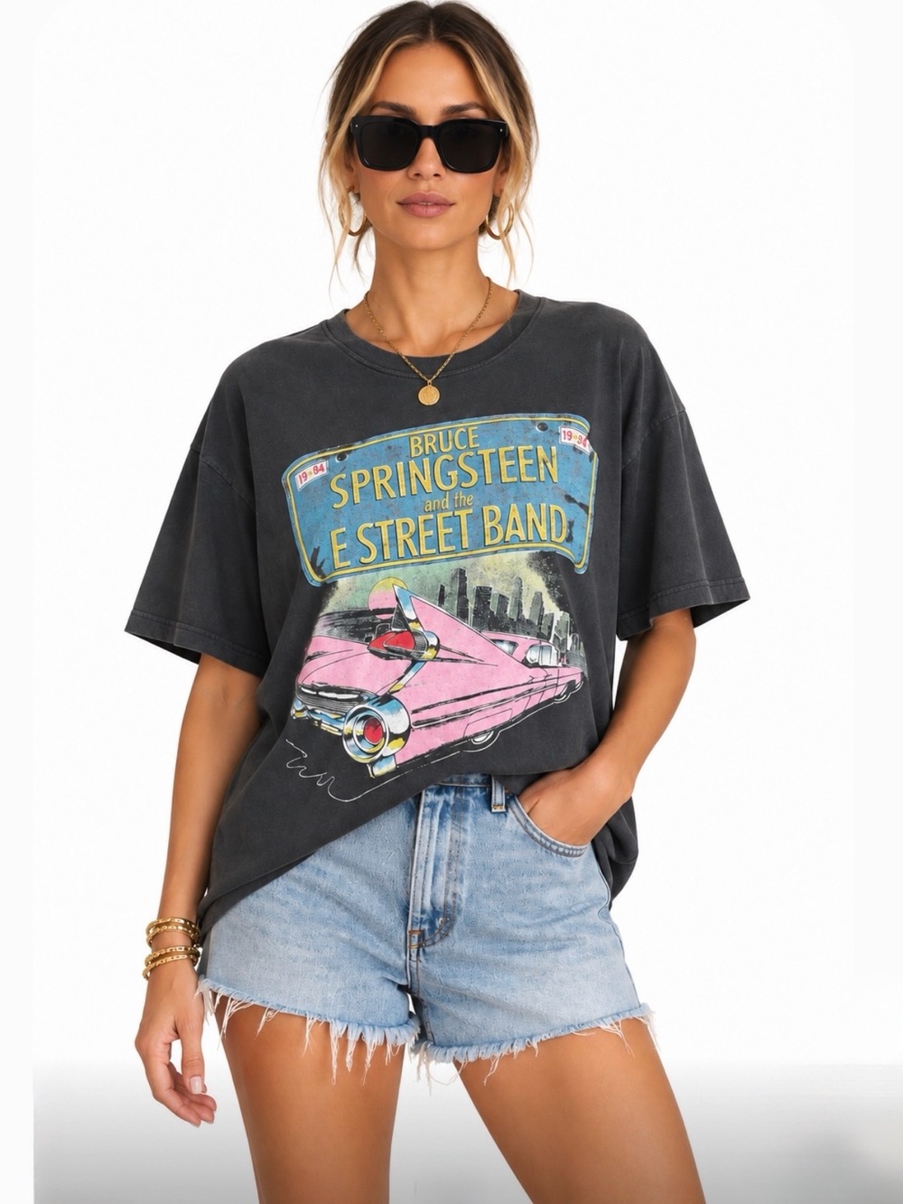 NWT Daydreamer Bruce Springsteen Born IN The USA Merch Tee Vintage Black